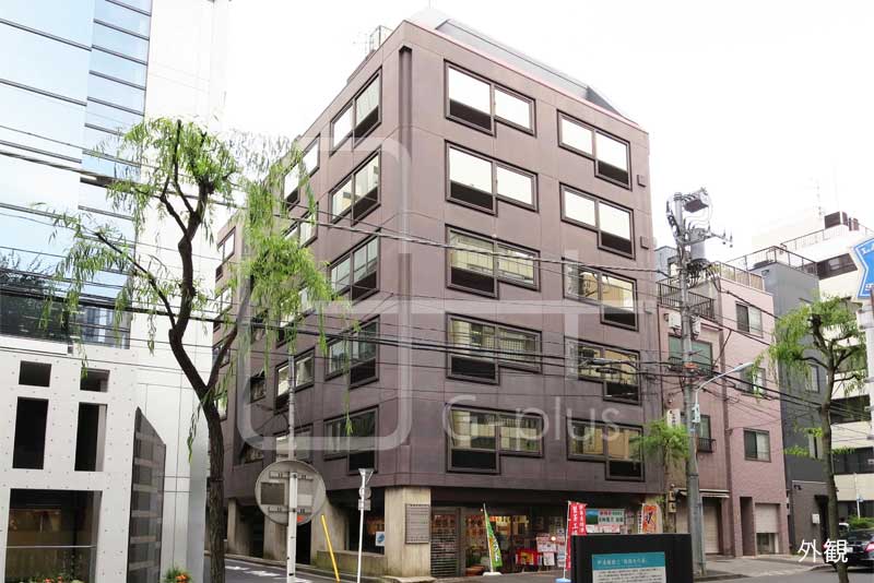新橋柳通り角地の1階店舗事務所のイメージ