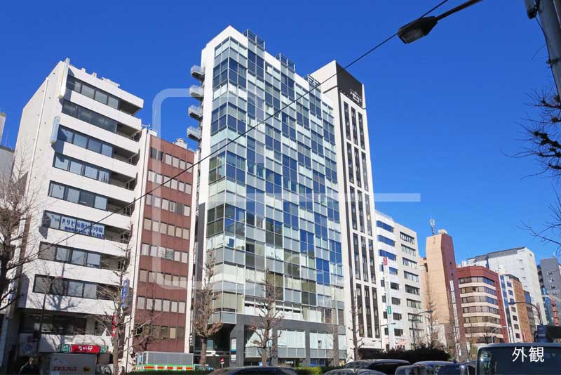 銀座昭和通りのガラス張りビル　2階のイメージ