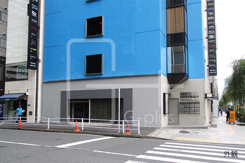 銀座8丁目外堀通りの1階路面店のイメージ